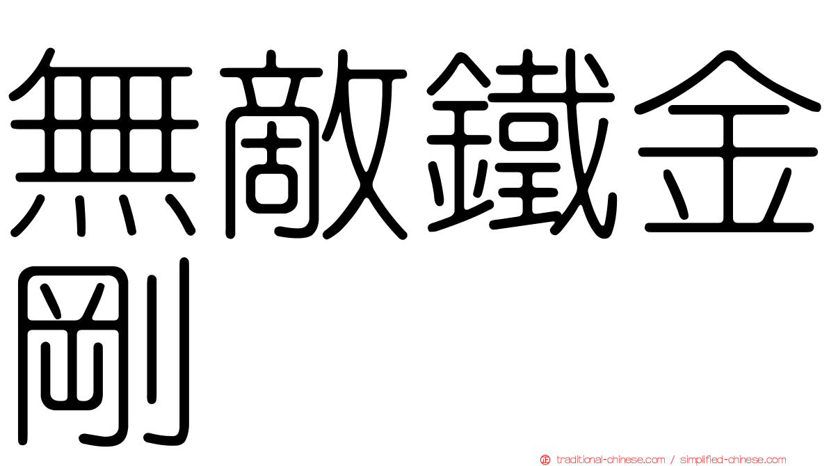 無敵鐵金剛