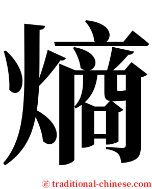 熵 serif font