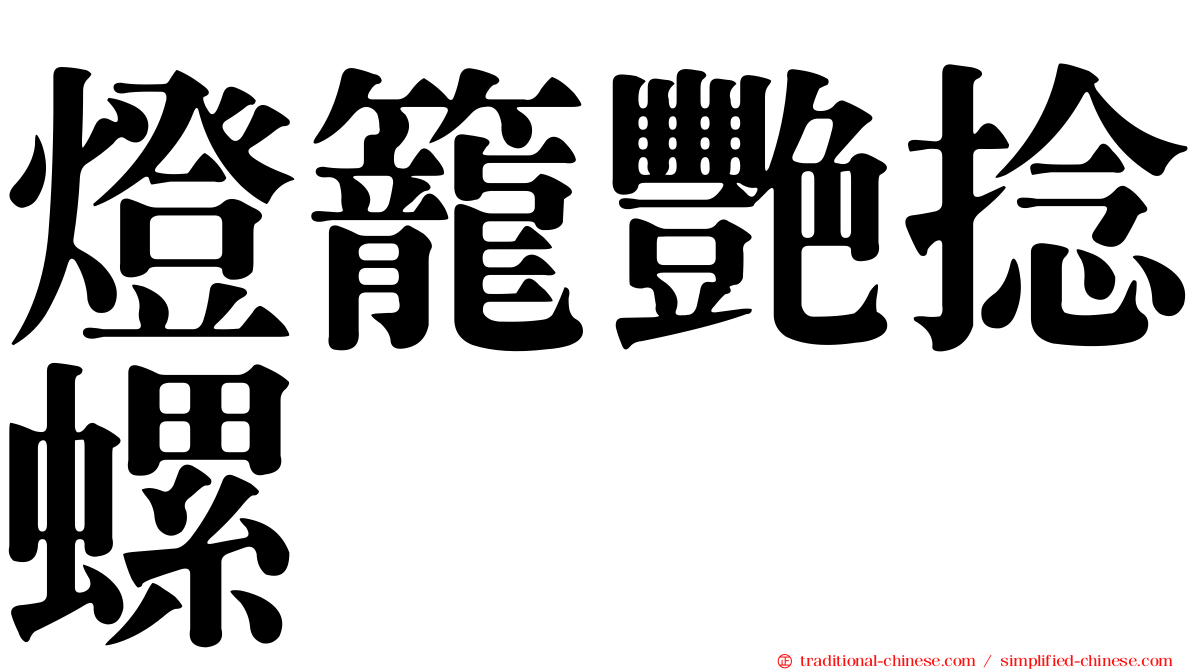 燈籠艷捻螺