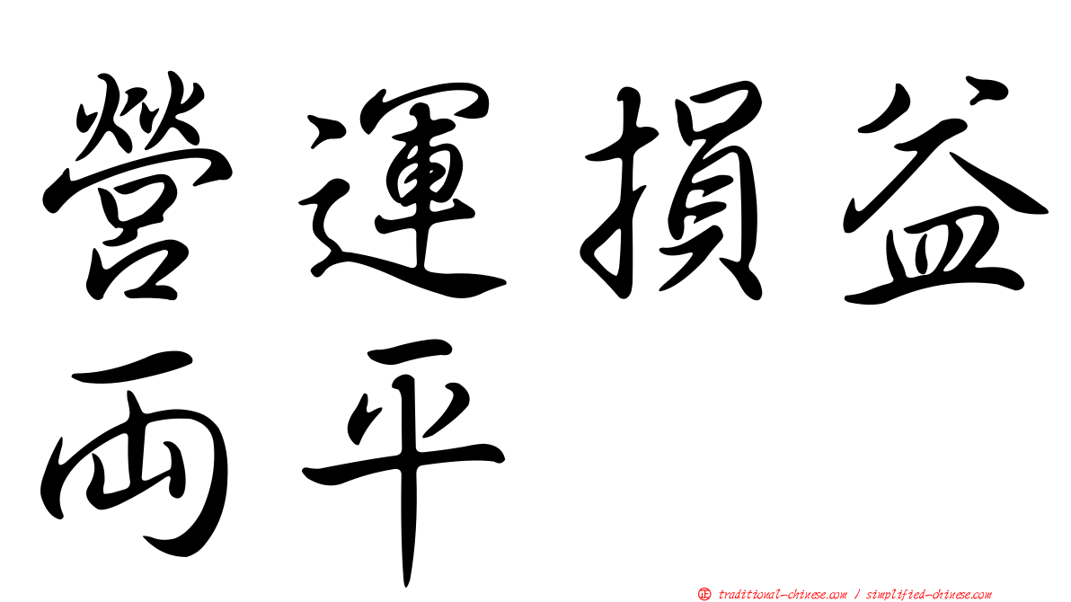 營運損益兩平