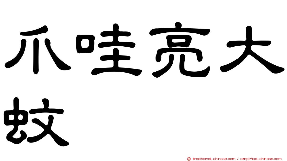 爪哇亮大蚊
