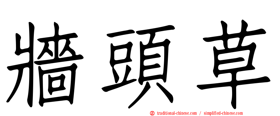 牆頭草