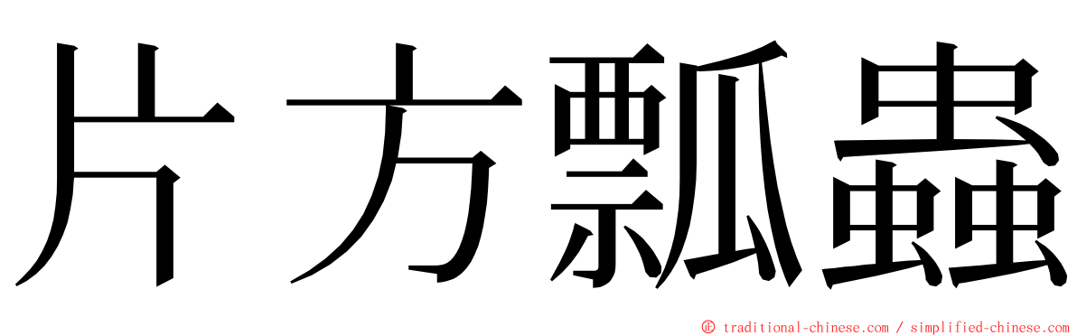 片方瓢蟲 ming font