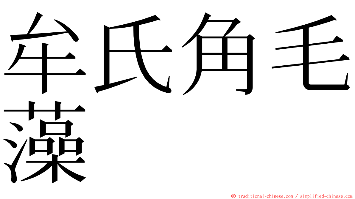 牟氏角毛藻 ming font