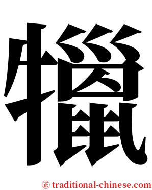 犣 serif font