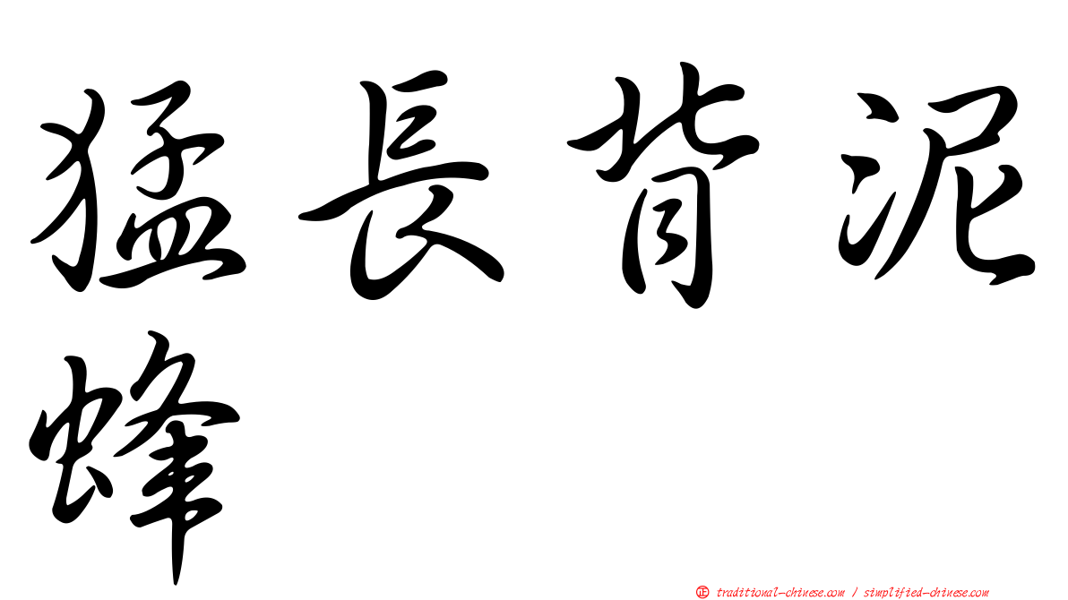 猛長背泥蜂