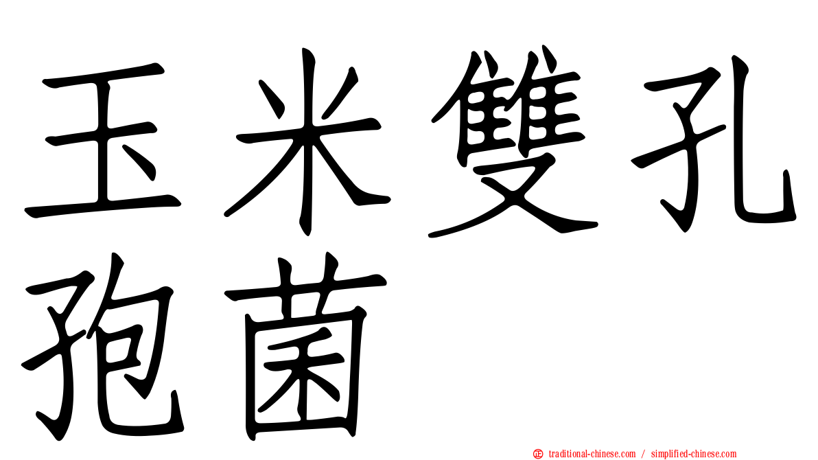 玉米雙孔孢菌