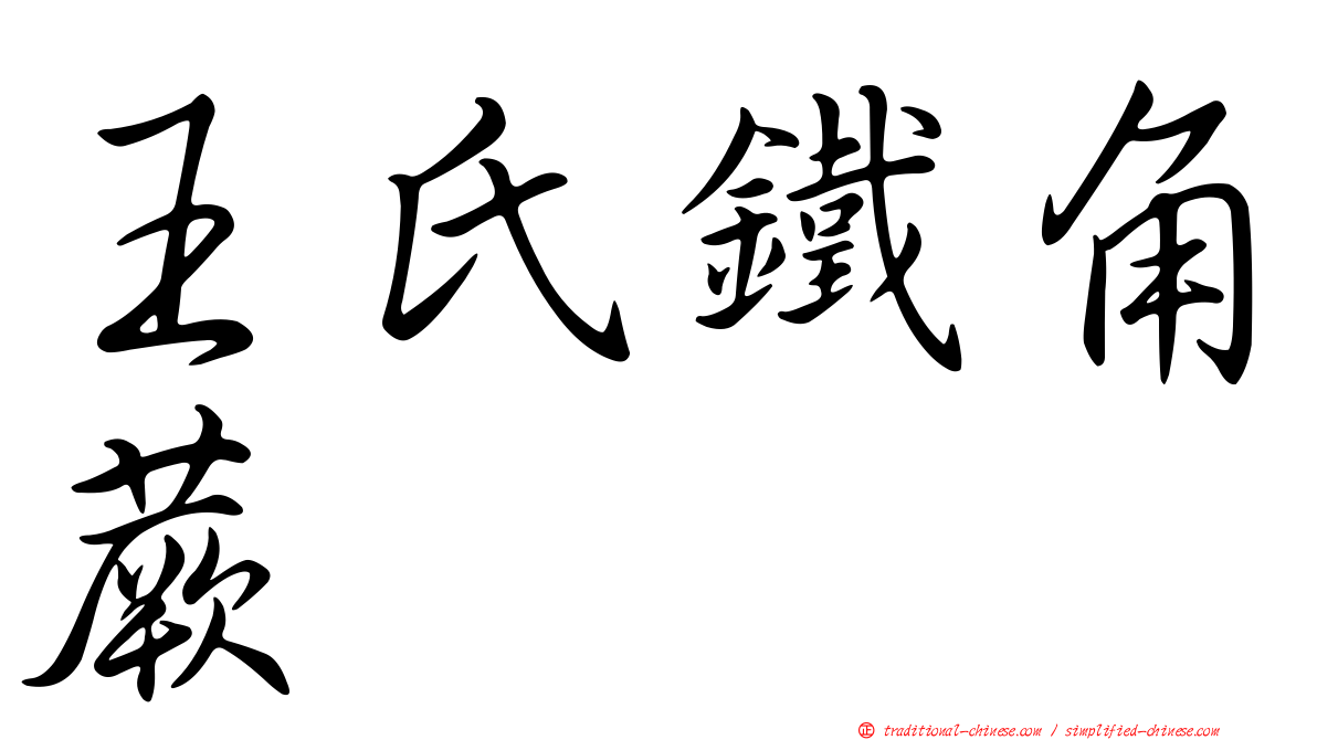 王氏鐵角蕨