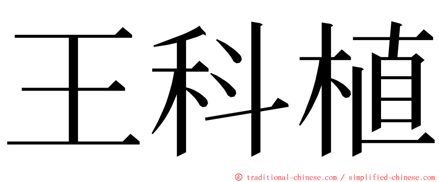 王科植 ming font