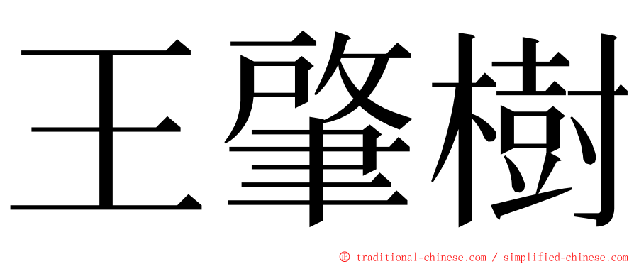 王肇樹 ming font