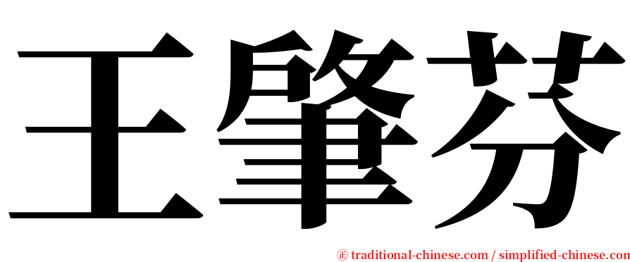 王肇芬 serif font