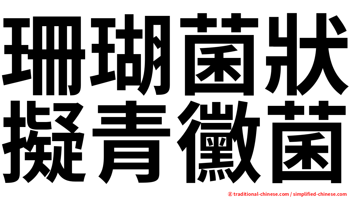 珊瑚菌狀擬青黴菌