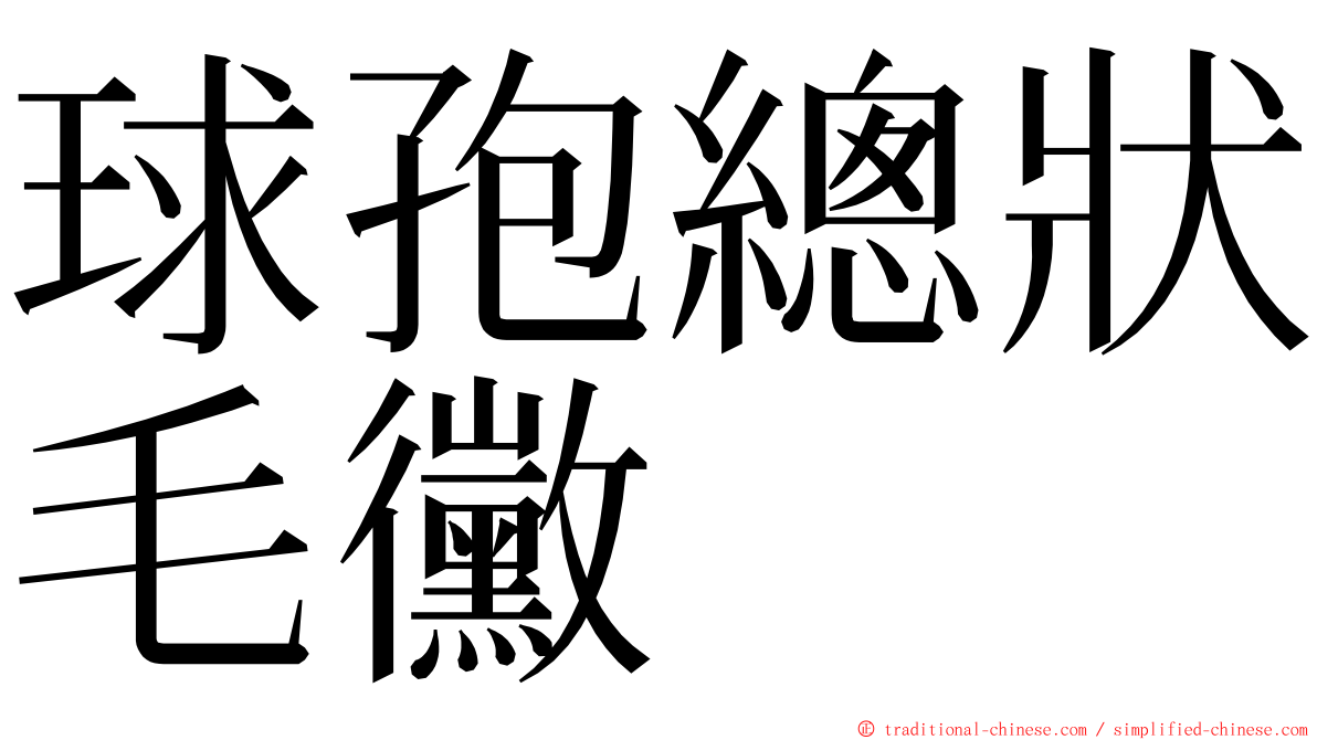 球孢總狀毛黴 ming font