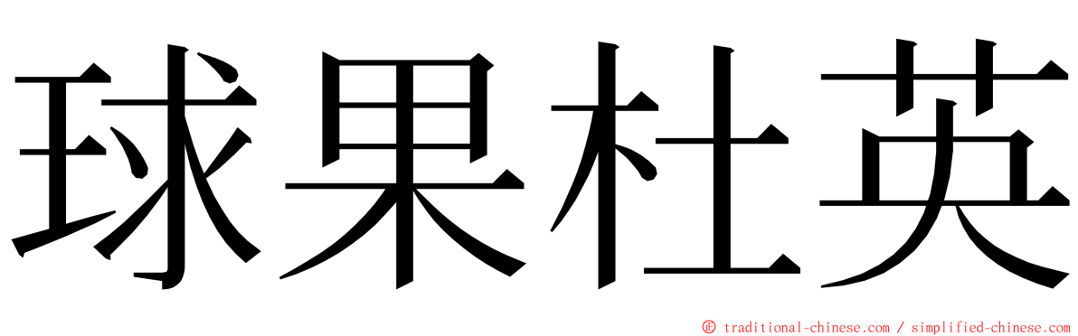 球果杜英 ming font