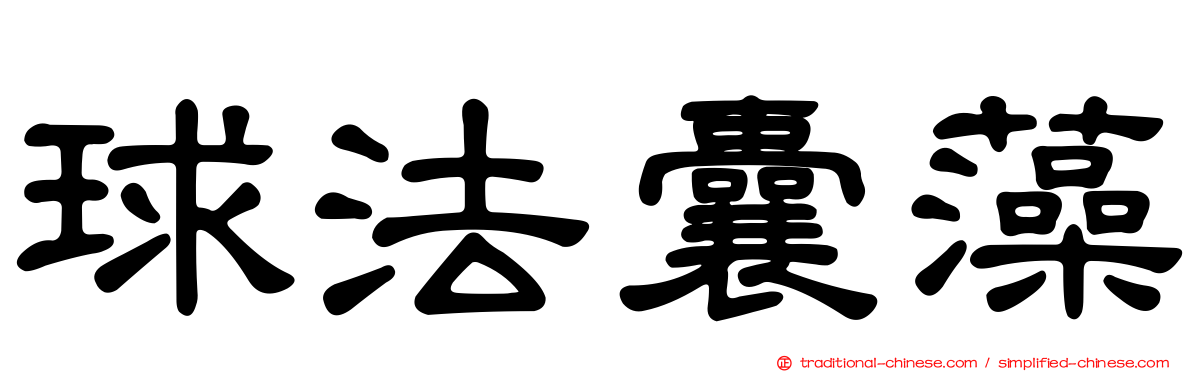 球法囊藻