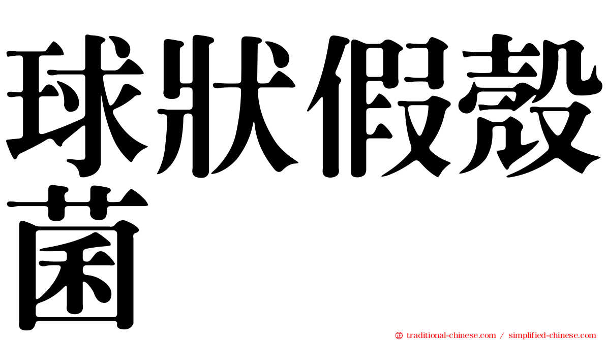 球狀假殼菌