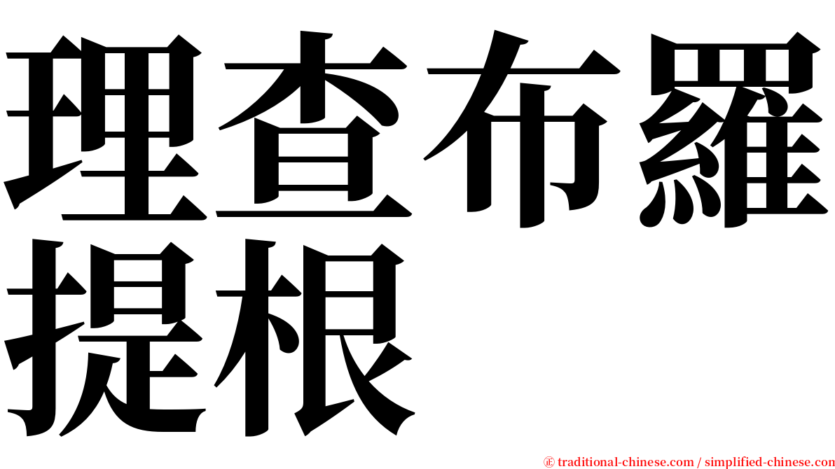 理查布羅提根 serif font