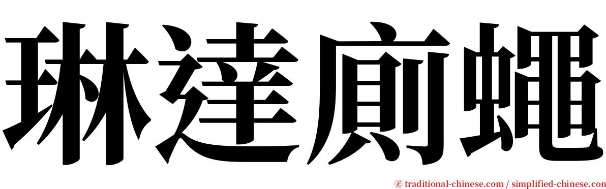 琳達廁蠅 serif font