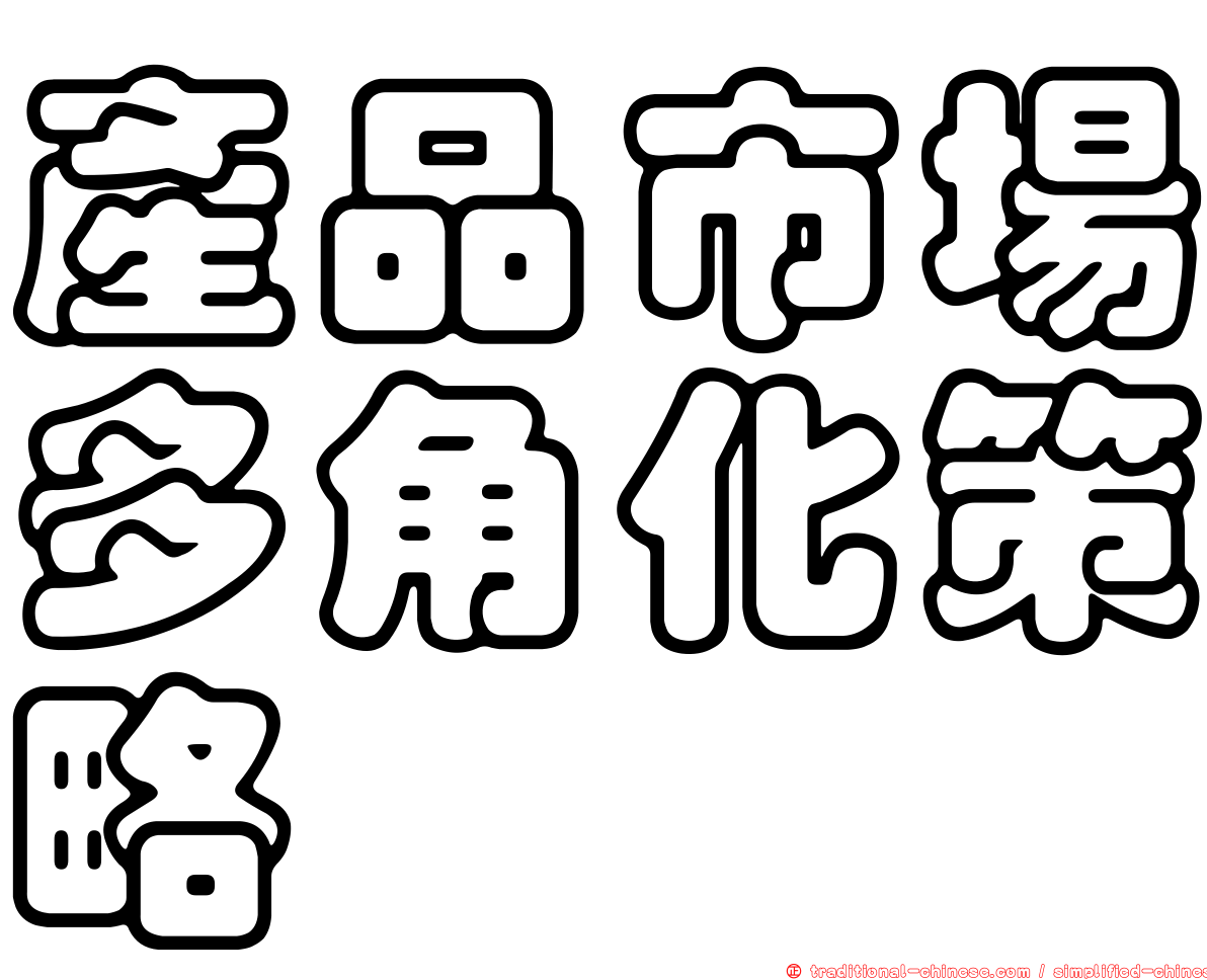 產品市場多角化策略