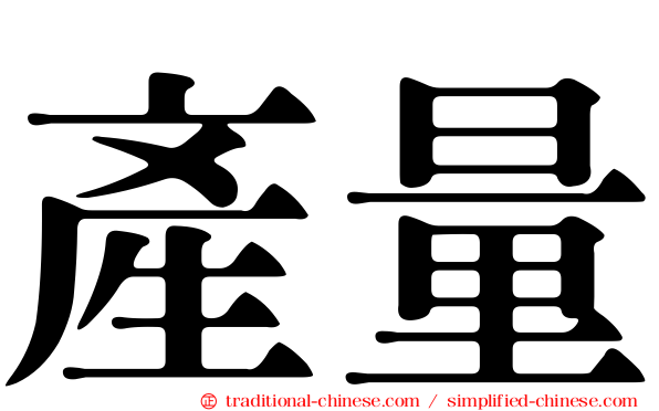 產量