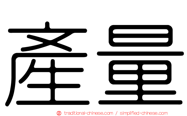 產量