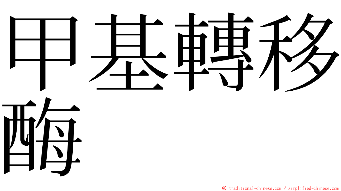 甲基轉移酶 ming font