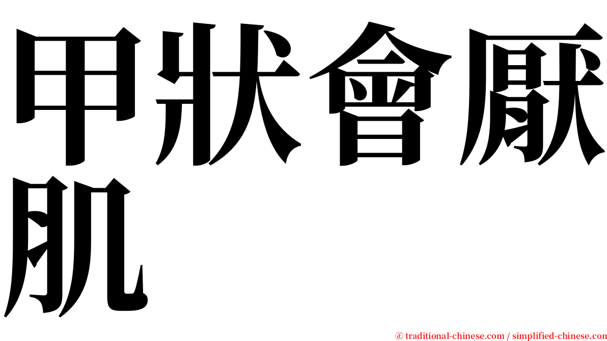 甲狀會厭肌 serif font