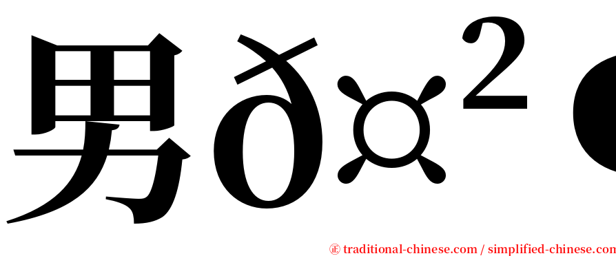 男𤲶𪟧 serif font