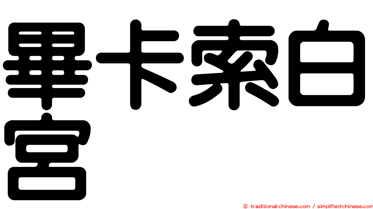 畢卡索白宮