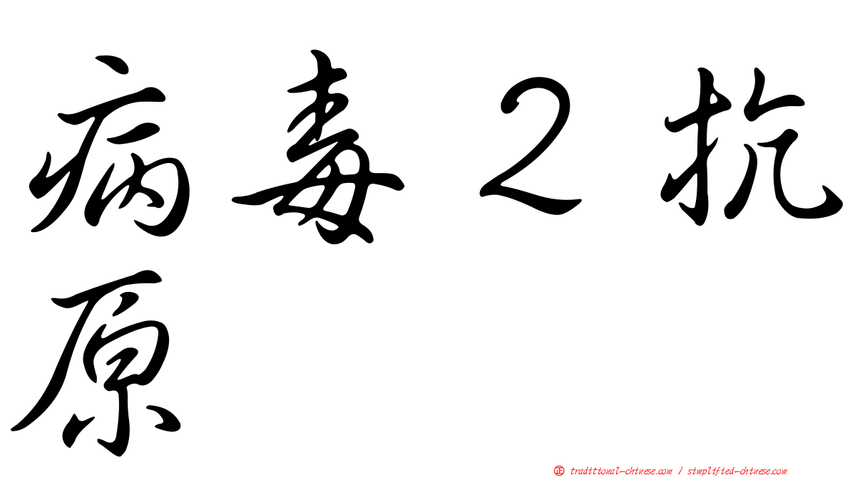 病毒２抗原