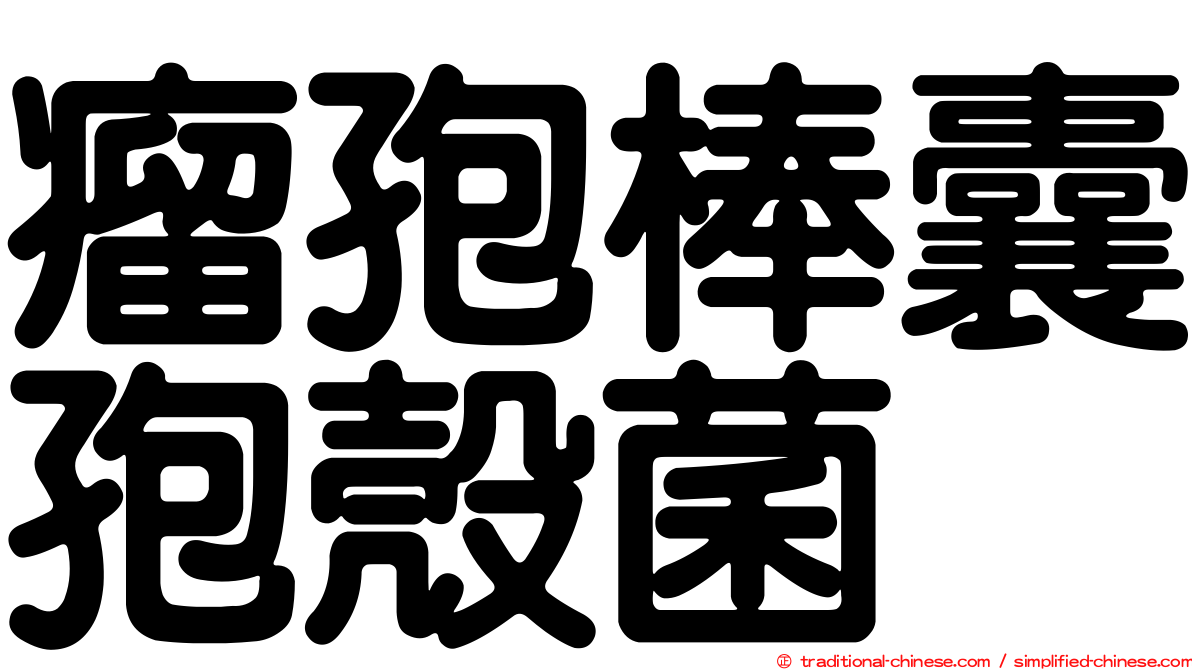 瘤孢棒囊孢殼菌
