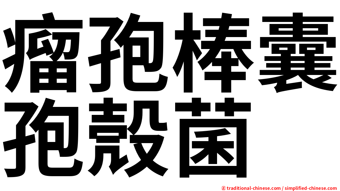 瘤孢棒囊孢殼菌