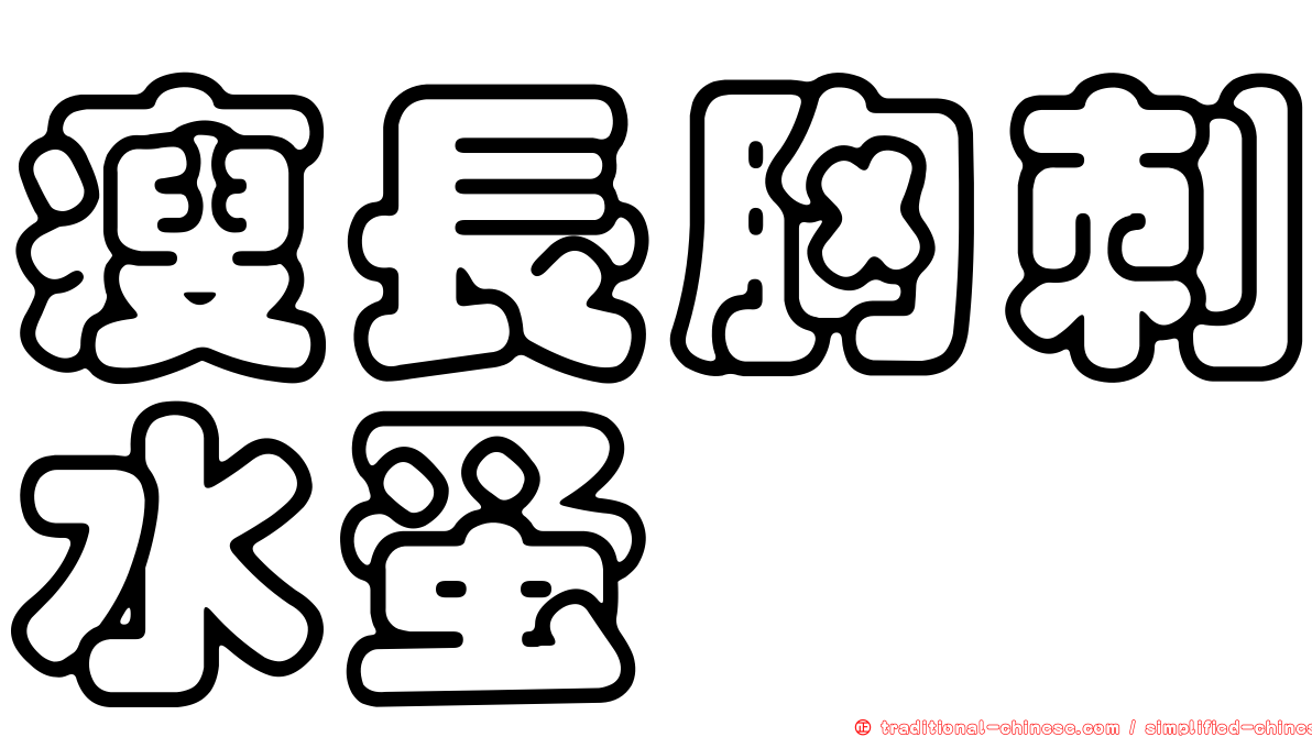 瘦長胸刺水蚤