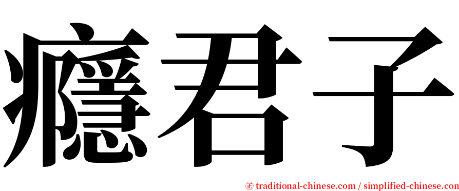 癮君子 serif font