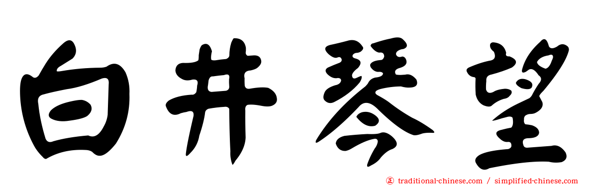 白井琴望