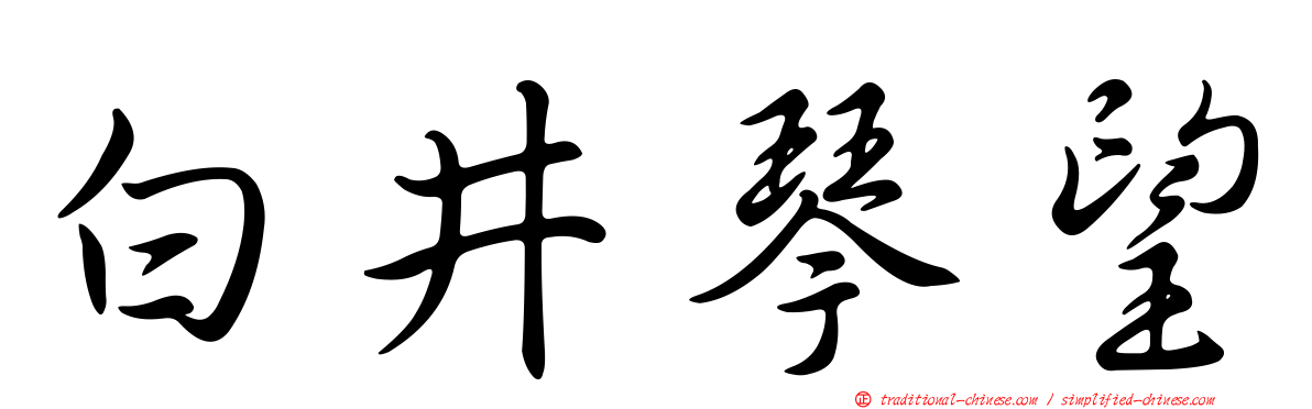 白井琴望