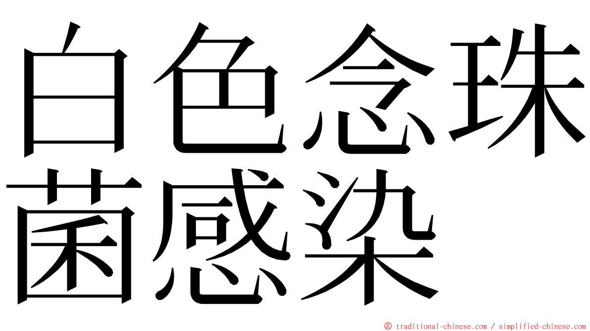 白色念珠菌感染 ming font