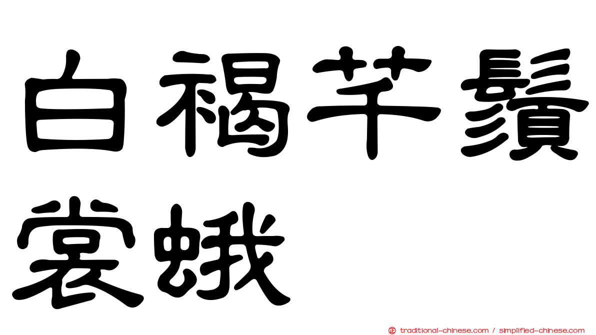 白褐芊鬚裳蛾