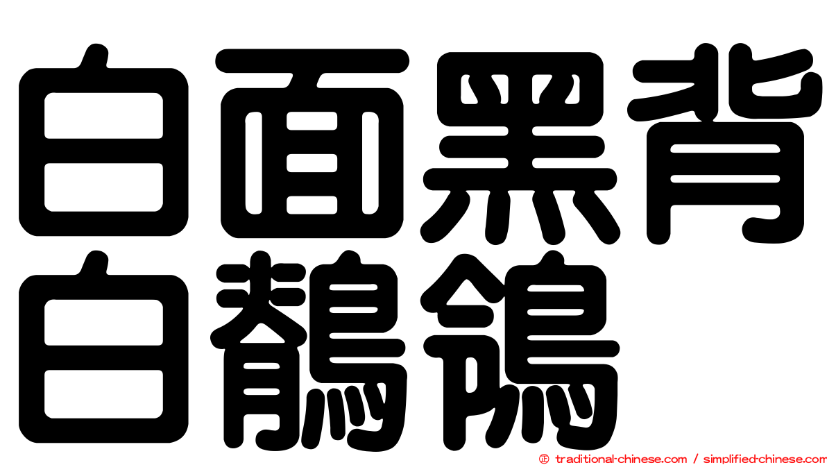 白面黑背白鶺鴒