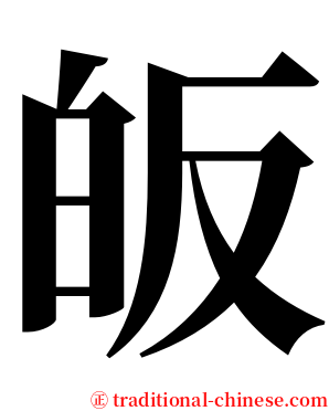 皈 serif font