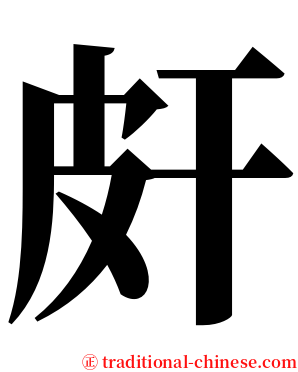 皯 serif font