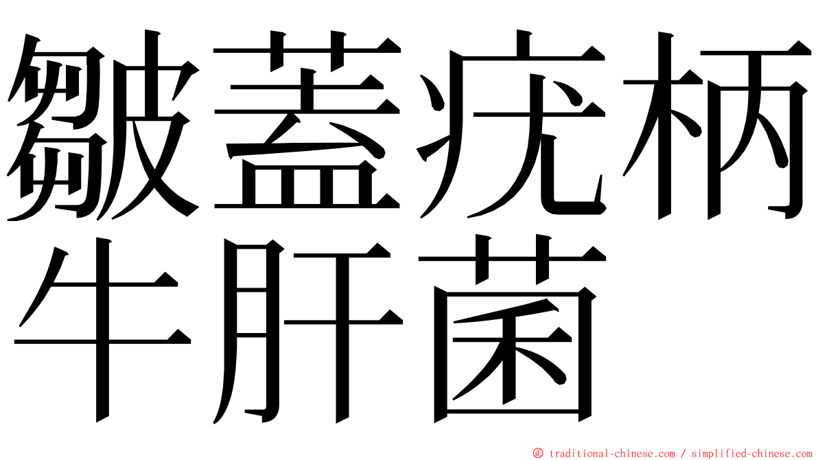 皺蓋疣柄牛肝菌 ming font