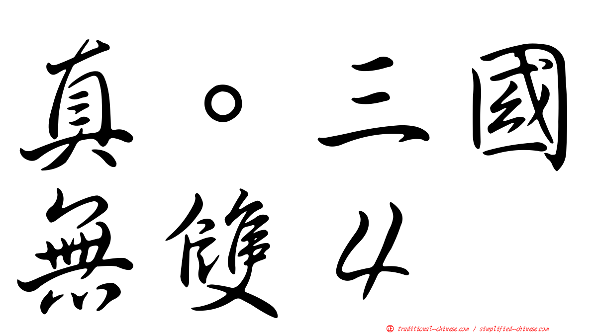 真。三國無雙４