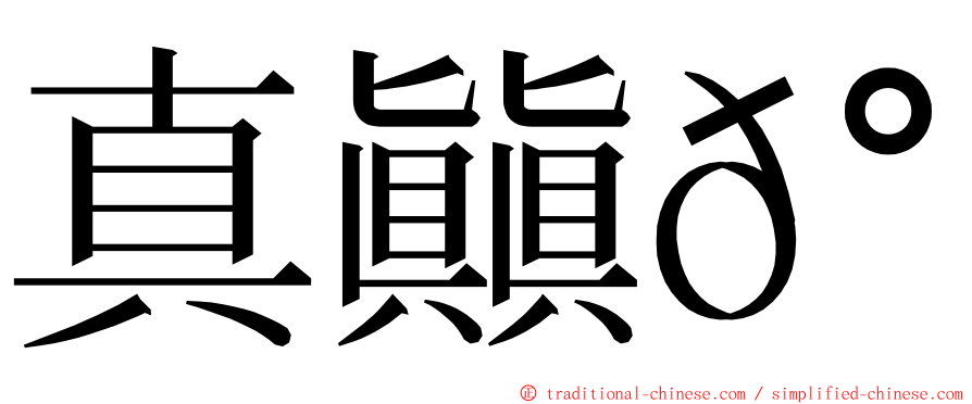 真㒹𰦌 ming font