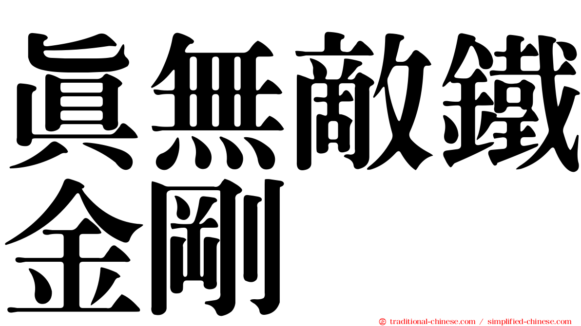 真無敵鐵金剛