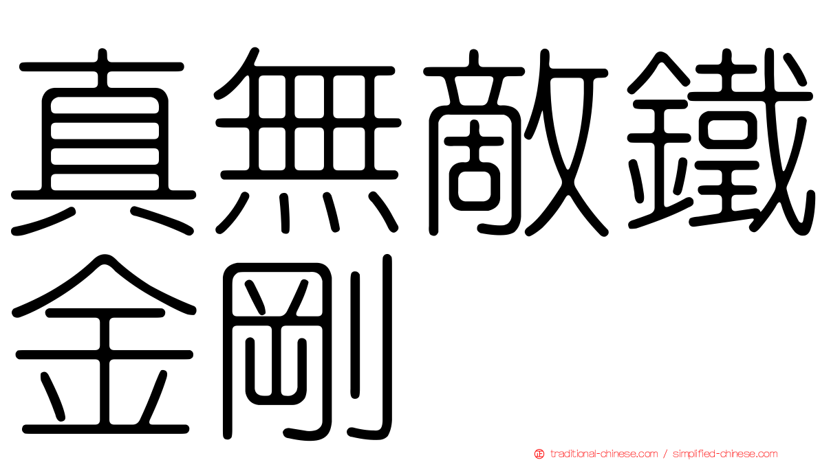 真無敵鐵金剛