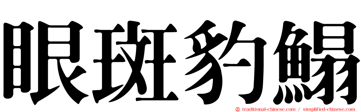 眼斑豹鰨