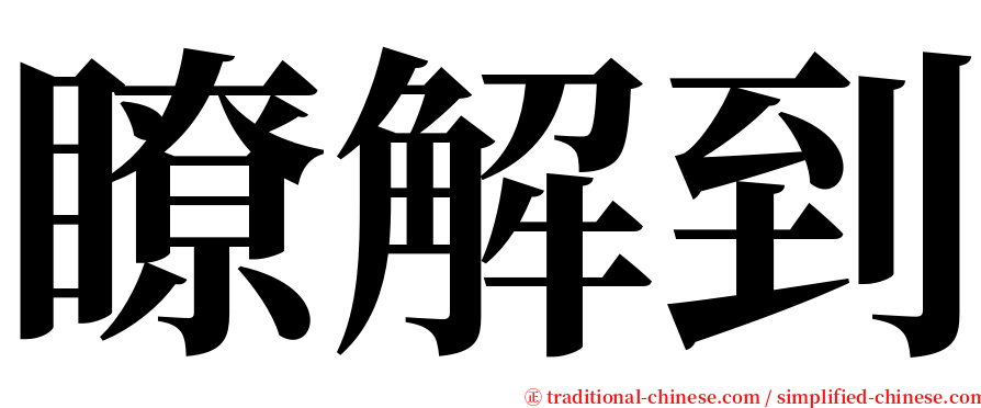 瞭解到 serif font