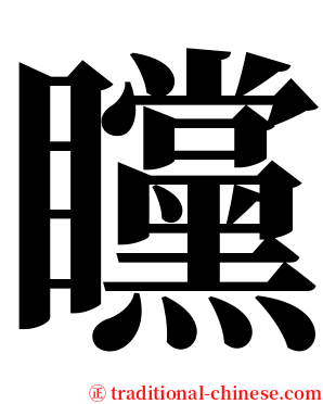 矘 serif font