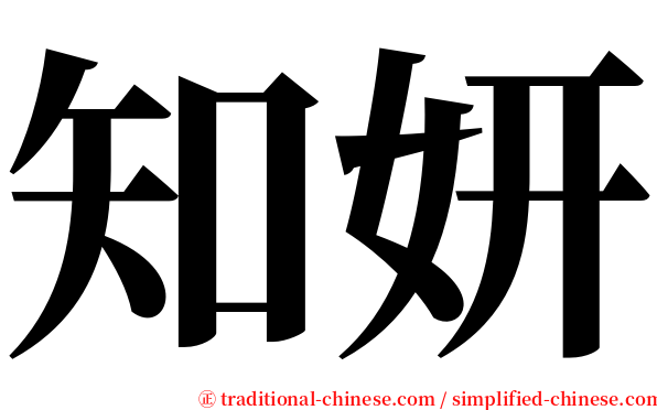 知妍 serif font